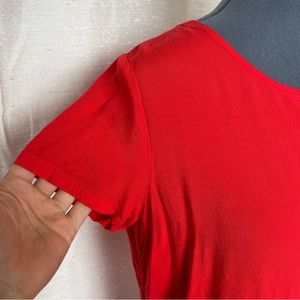 Red lightweight top from Only, size 36
